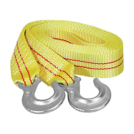 K-Tool International Tow Strap W/ Forged Hooks 2"X15', 10,000 Lb Cap KTI73802